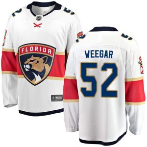 Kinder Florida Panthers Eishockey Trikot MacKenzie Weegar #52 Breakaway Weiß Fanatics Branded Auswärts